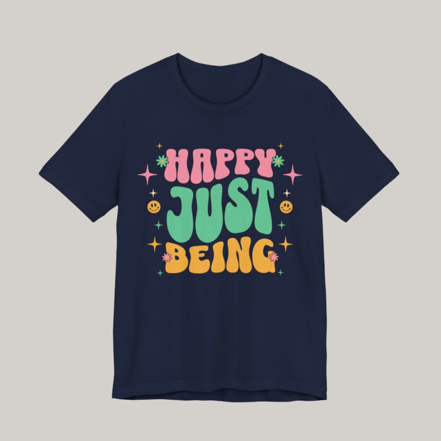 Happy Face Hippie Vibe Tee - Unisex
