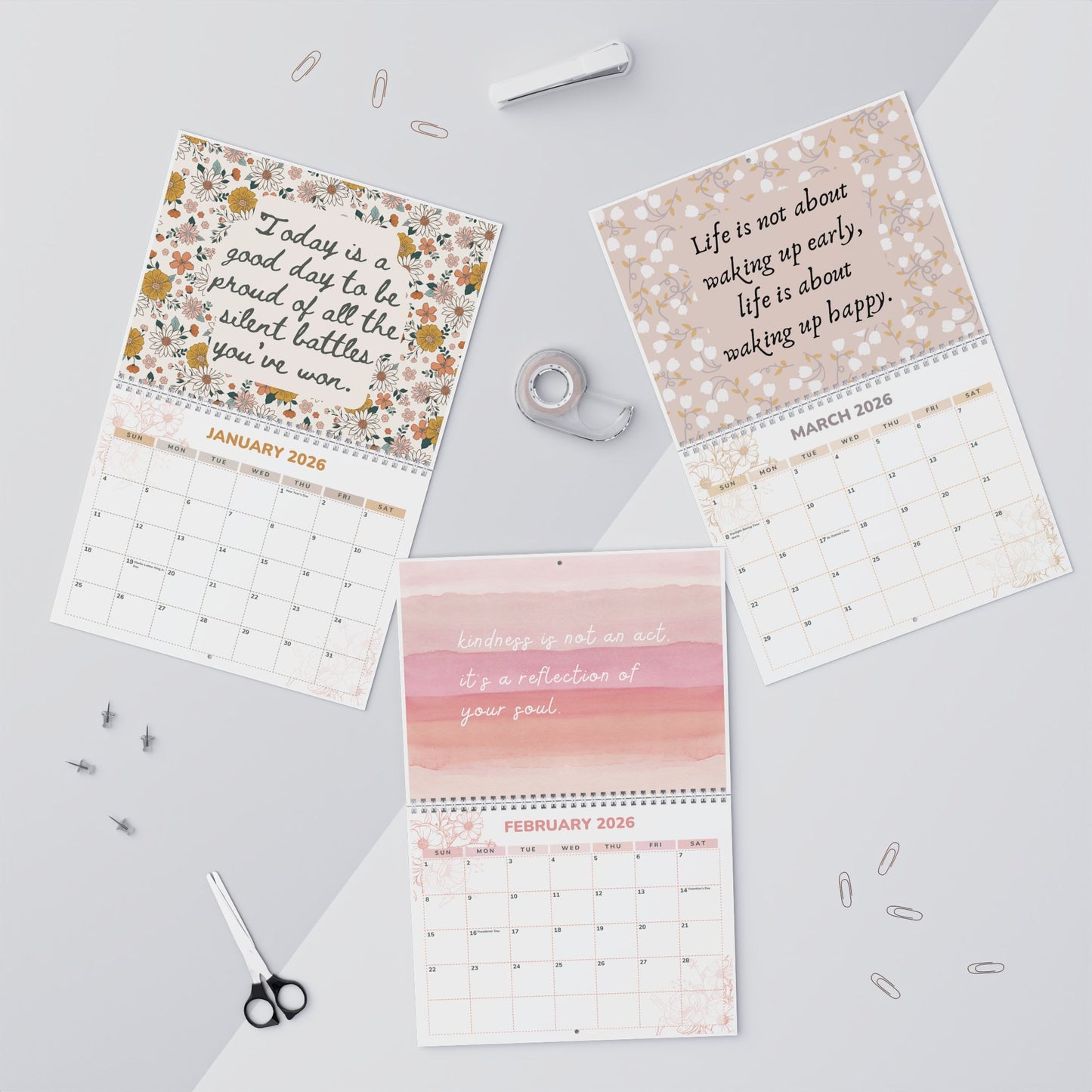 Happy Just Being Wall Calendar - 2026