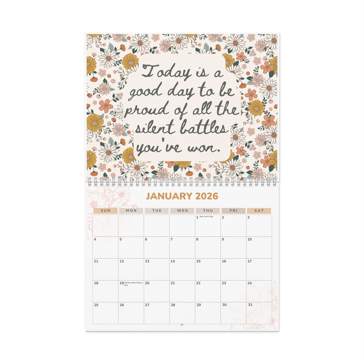 Happy Just Being Wall Calendar - 2026