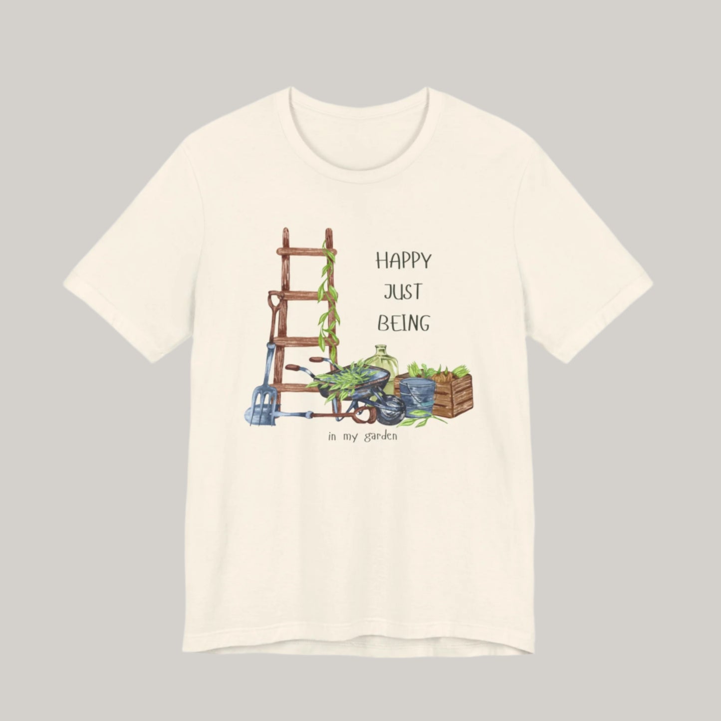 Garden Lover T-Shirt - Happy Just Being in My Garden