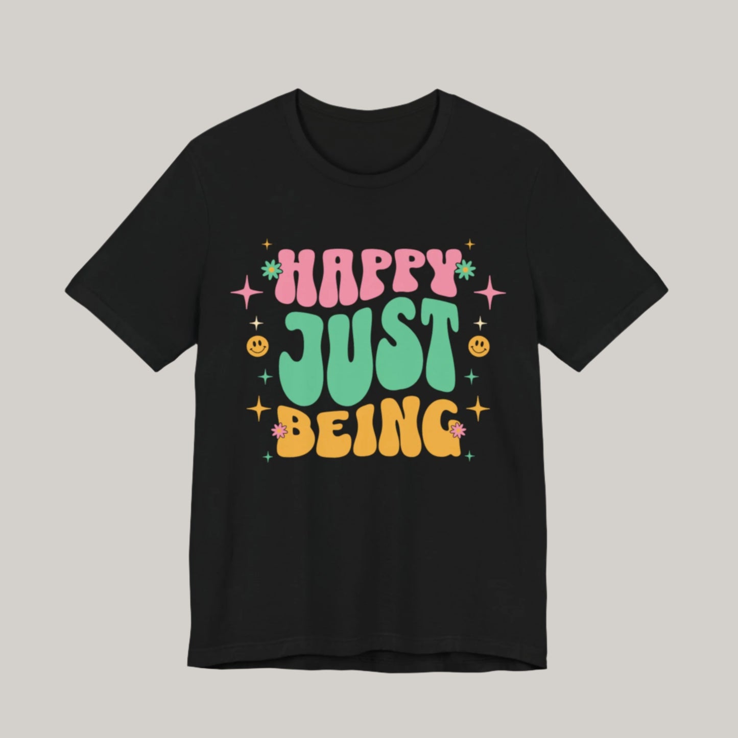 Happy Face Hippie Vibe Tee - Unisex
