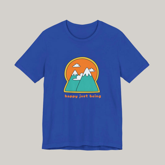 Happy Just Being Colorful Mountains Tee - Unisex