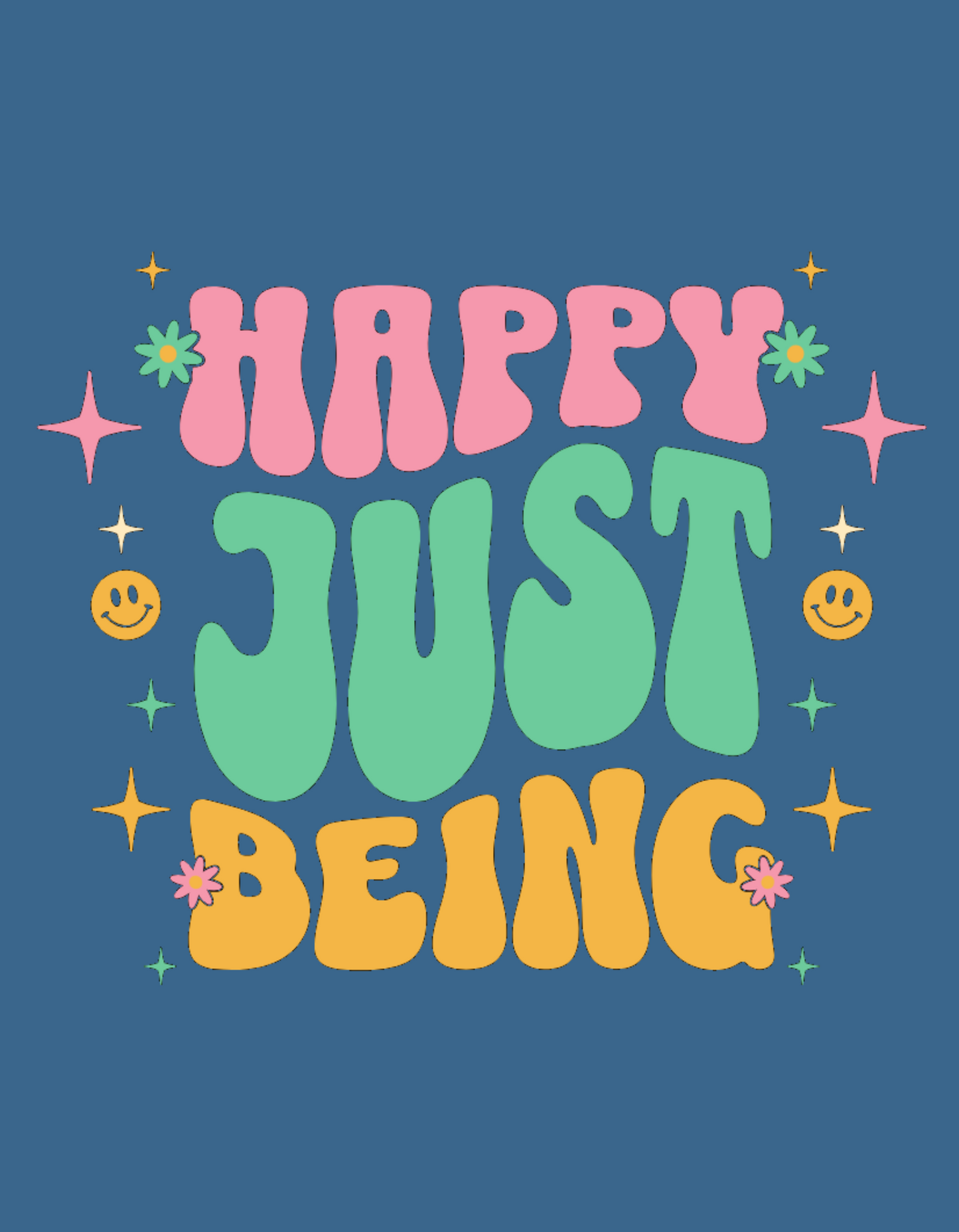 Happy Face Hippie Vibe Tee - Unisex