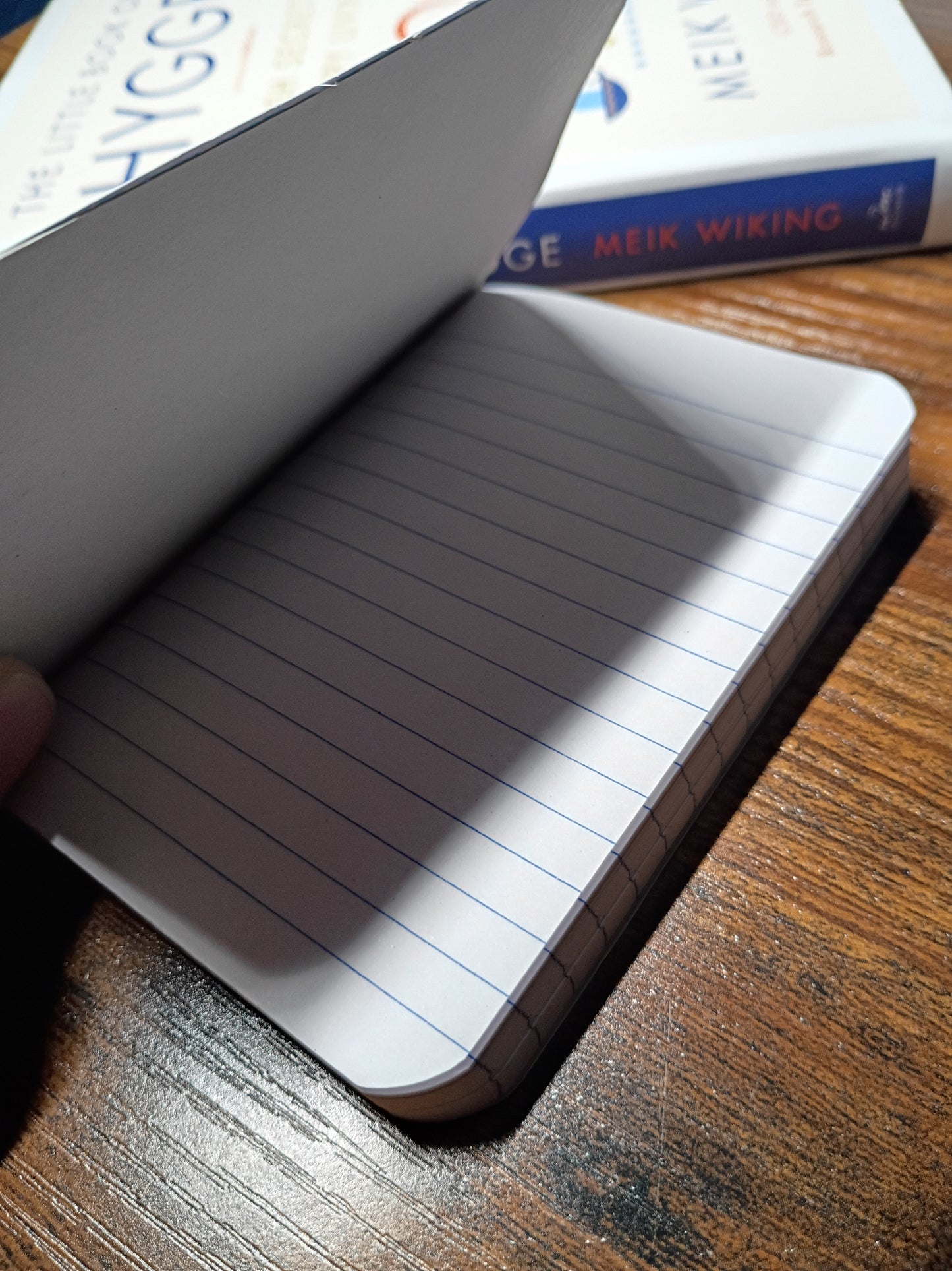 Upcycled Notebook, Snow Day, Lined Pages, Mini Pen