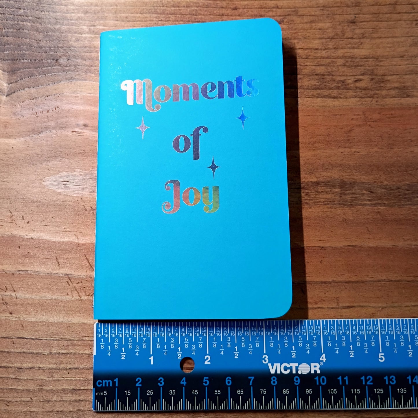 Cute Pocket Notebook with Pen | Rainbow Watercolor Moments of Joy Blue Set