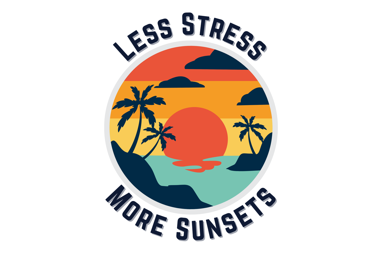 Less Stress More Sunsets Tee - Unisex