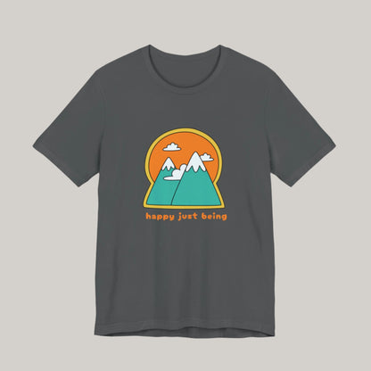 Happy Just Being Colorful Mountains Tee - Unisex