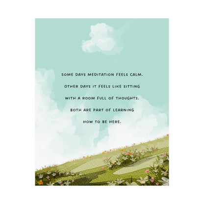 "Both Count" Mindfulness Poster 8x10 - Inspirational Wall Art Print