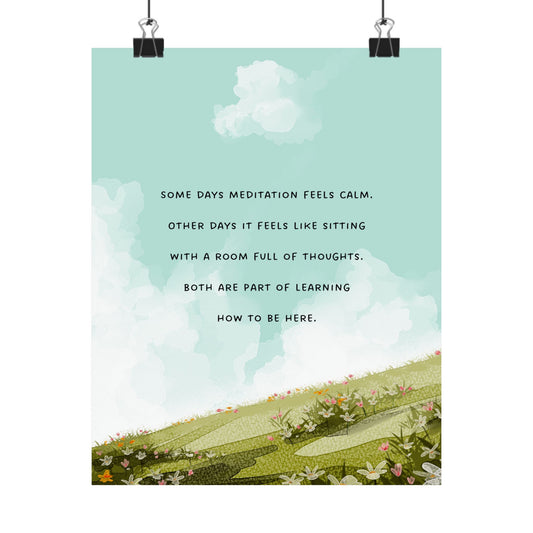 "Both Count" Mindfulness Poster 8x10 - Inspirational Wall Art Print