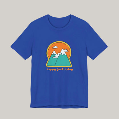 Happy Just Being Colorful Mountains Tee - Unisex