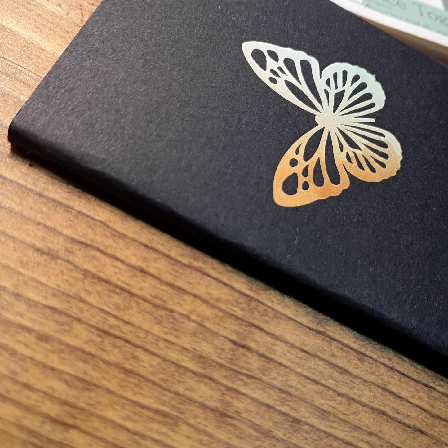 Tiny Lined Notebooks Set with Pen | Black Butterfly Happy Notes