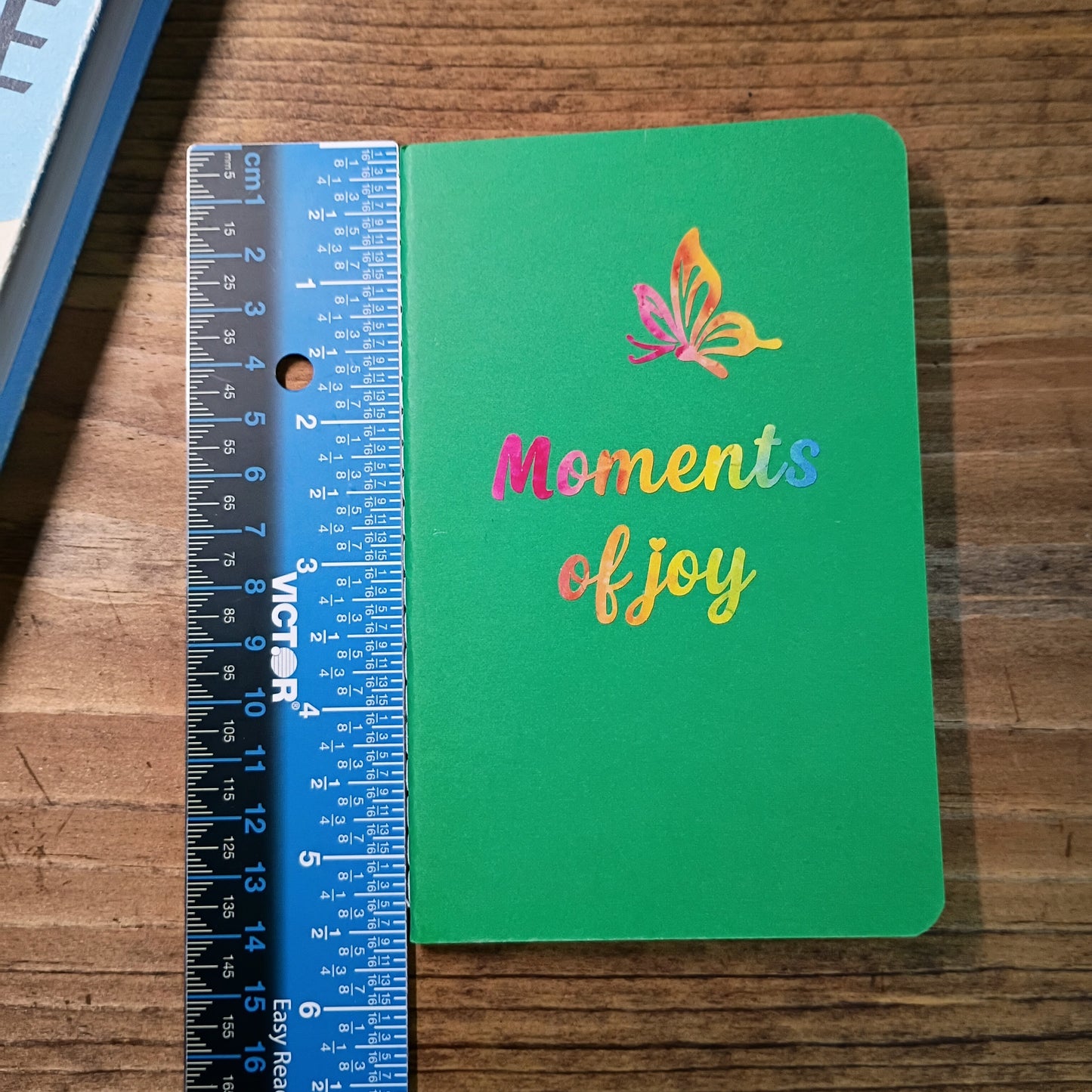 Cute Pocket Notebook with Pen | Moments of Joy Rainbow Butterfly Green Set
