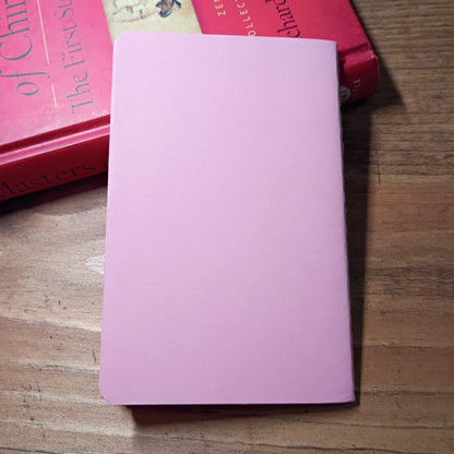 Cute Pocket Notebook with Pen | Rainbow Watercolor Happy Notes Pink Set