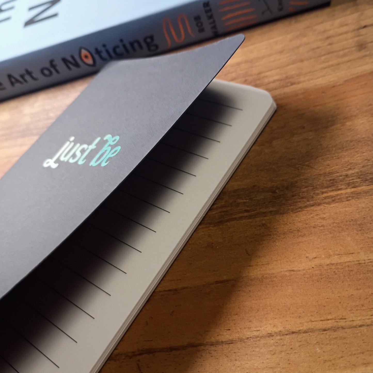 Cute Pocket Notebook with Pen | Rainbow Watercolor Just Be Black Set