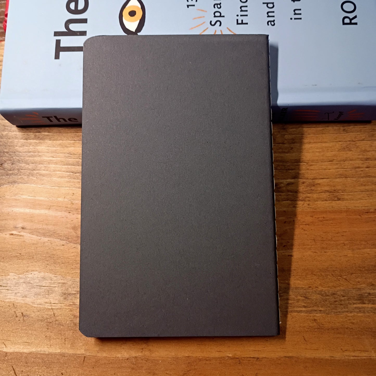 Cute Pocket Notebook with Pen | Rainbow Watercolor Just Be Black Set