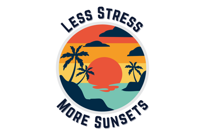 Less Stress More Sunsets Tee - Unisex