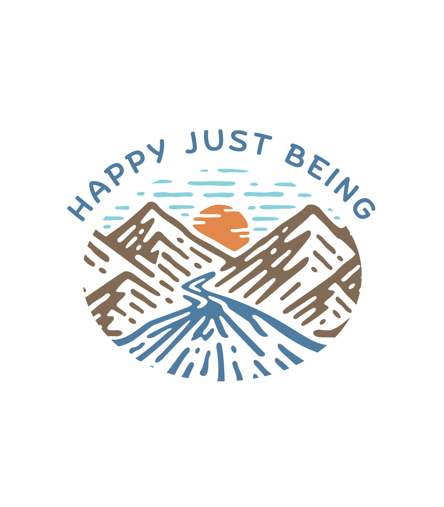 Mountain River Tee - Happy Just Being - Unisex
